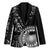 Black Tongan Ngatu Fonulei Pattern Blazer - Polynesian Pride