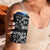 Black Tongan Ngatu Fonulei Pattern 4 in 1 Can Cooler Tumbler