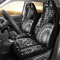 Black Tongan Ngatu Fonulei Pattern Car Seat Cover