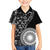 Black Tongan Ngatu Fonulei Pattern Family Matching Tank Maxi Dress and Hawaiian Shirt