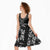 Black Tongan Ngatu Fonulei Pattern Midi Dress - Polynesian Pride