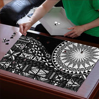Black Tongan Ngatu Fonulei Pattern Puzzle - Polynesian Pride