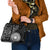Black Tongan Ngatu Fonulei Pattern Shoulder Handbag