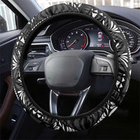 Black Tongan Ngatu Fonulei Pattern Steering Wheel Cover