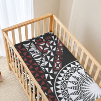 Red Tongan Ngatu Fonulei Pattern Baby Bed Cover LT9 - Polynesian Pride