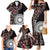 Red Tongan Ngatu Fonulei Pattern Family Matching Mermaid Dress and Hawaiian Shirt