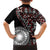 Red Tongan Ngatu Fonulei Pattern Family Matching Tank Maxi Dress and Hawaiian Shirt