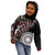 Red Tongan Ngatu Fonulei Pattern Kid Hoodie
