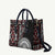Red Tongan Ngatu Fonulei Pattern Leather Bag - Polynesian Pride