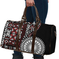 Red Tongan Ngatu Fonulei Pattern Travel Bag - Polynesian Pride