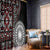 Red Tongan Ngatu Fonulei Pattern Window Curtain