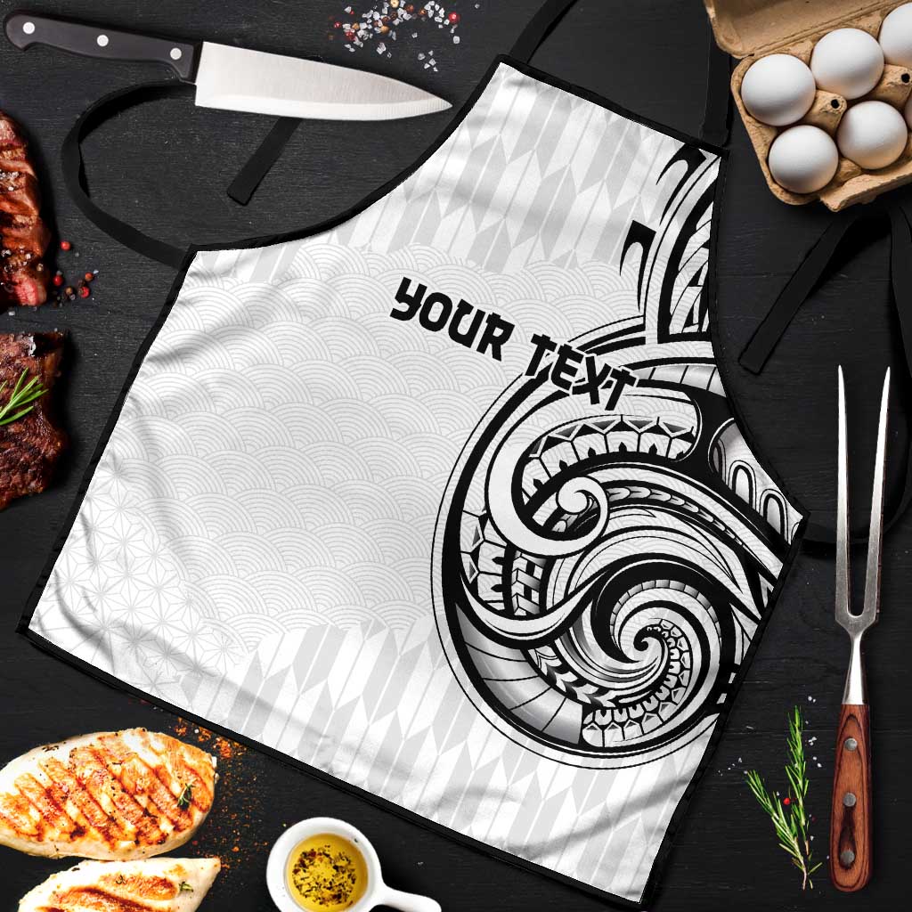 Hawaii and Japanese Culture Personalised Apron With Polynesian Tribal Tattoo Style - Polynesian Pride