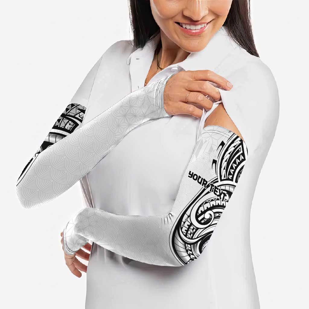 Hawaii and Japanese Culture Personalised Arm Sleeves With Polynesian Tribal Tattoo Style - Polynesian Pride