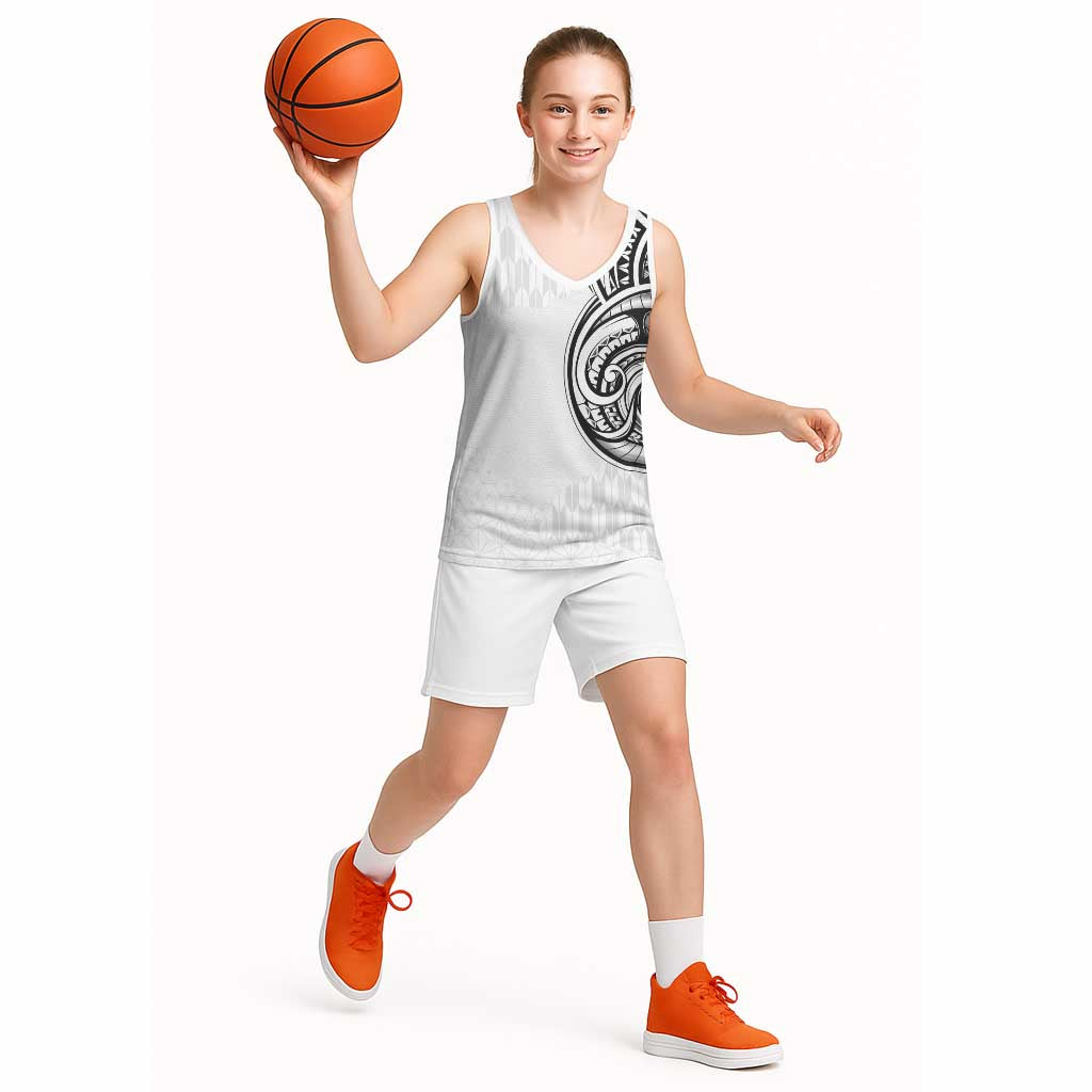 Hawaii and Japanese Culture Personalised Basketball Jersey With Polynesian Tribal Tattoo Style - Polynesian Pride