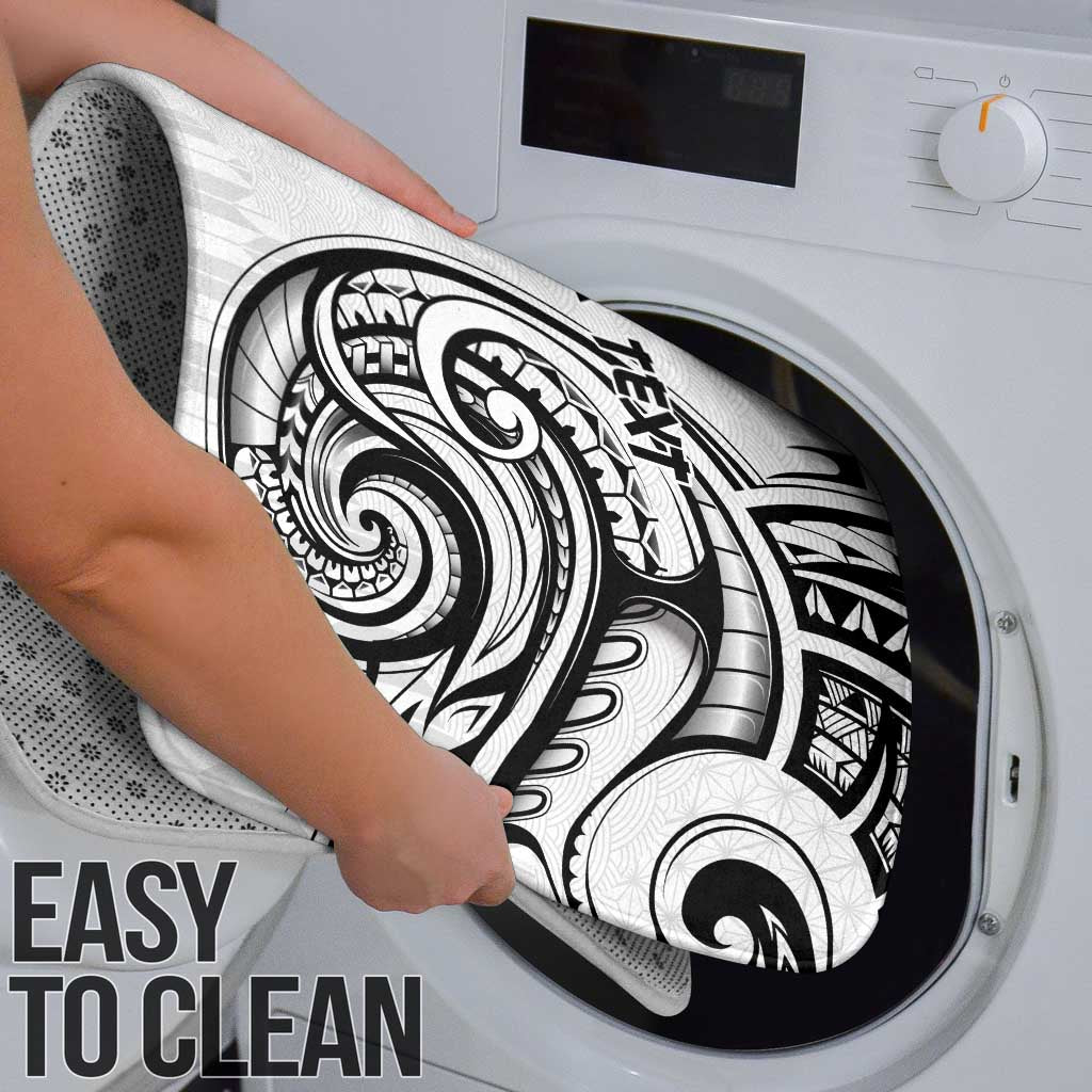 Hawaii and Japanese Culture Personalised Bathroom Set With Polynesian Tribal Tattoo Style - Polynesian Pride