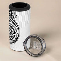 Hawaii and Japanese Culture Personalised 4 in 1 Can Cooler Tumbler With Polynesian Tribal Tattoo Style