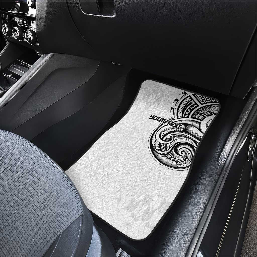 Hawaii and Japanese Culture Personalised Car Mats With Polynesian Tribal Tattoo Style
