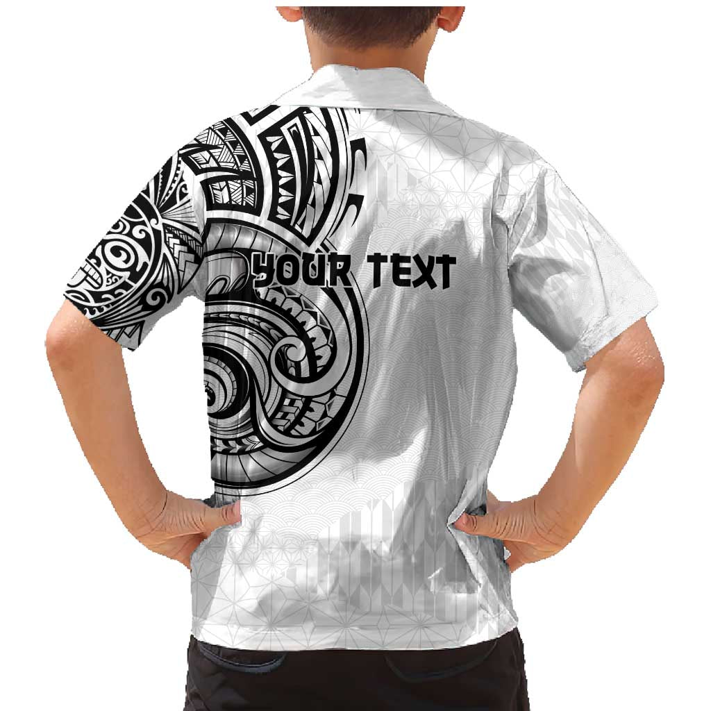 Hawaii and Japanese Culture Personalised Family Matching Mermaid Dress and Hawaiian Shirt With Polynesian Tribal Tattoo Style LT9 - Polynesian Pride