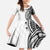 Hawaii and Japanese Culture Personalised Family Matching Mermaid Dress and Hawaiian Shirt With Polynesian Tribal Tattoo Style