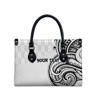 Hawaii and Japanese Culture Personalised Leather Bag With Polynesian Tribal Tattoo Style - Polynesian Pride
