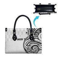 Hawaii and Japanese Culture Personalised Leather Bag With Polynesian Tribal Tattoo Style - Polynesian Pride