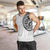 Hawaii and Japanese Culture Personalised Men Tank Top With Polynesian Tribal Tattoo Style