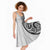 Hawaii and Japanese Culture Personalised Midi Dress With Polynesian Tribal Tattoo Style - Polynesian Pride
