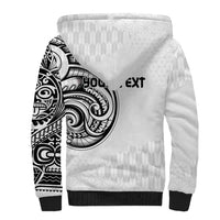 Hawaii and Japanese Culture Personalised Sherpa Hoodie With Polynesian Tribal Tattoo Style