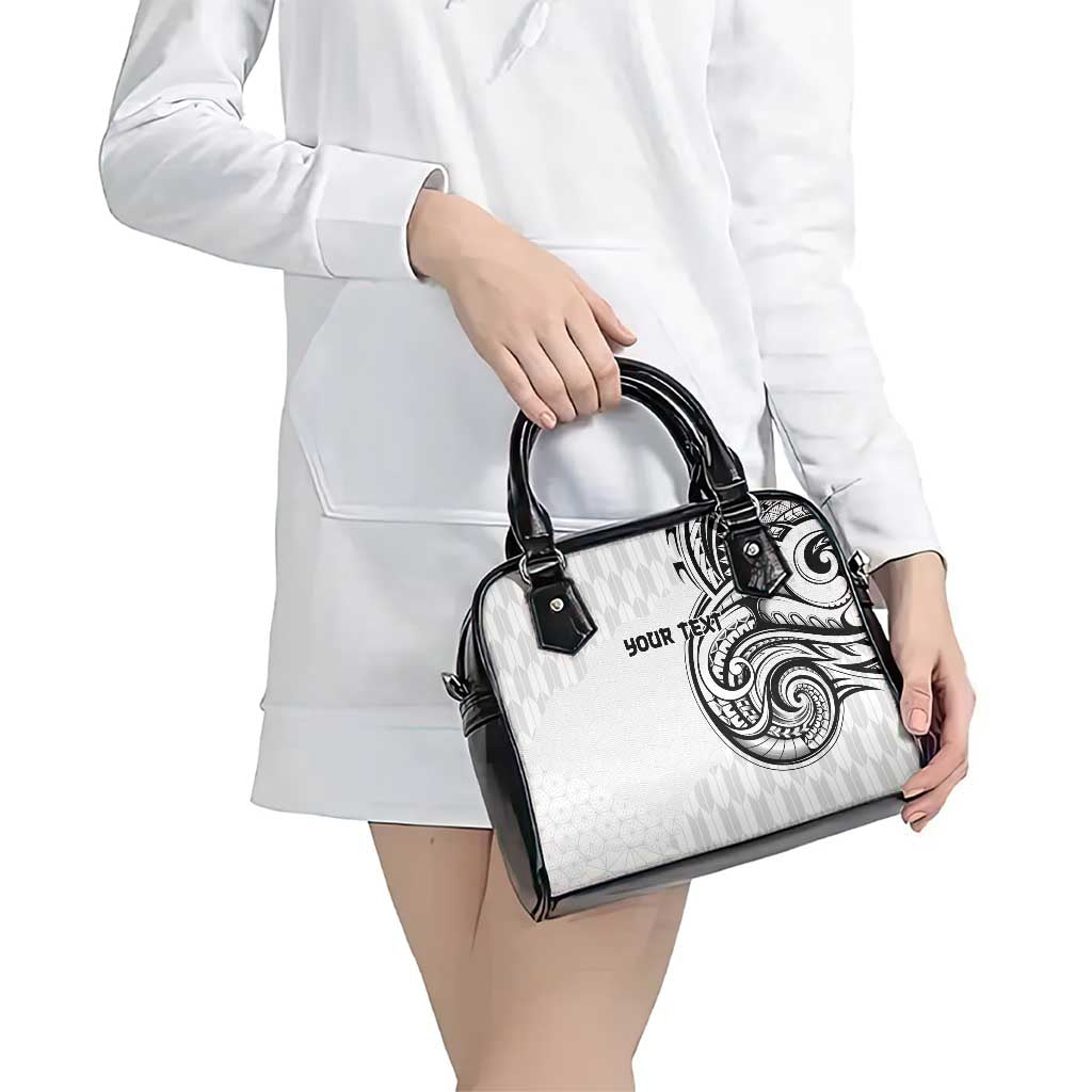 Hawaii and Japanese Culture Personalised Shoulder Handbag With Polynesian Tribal Tattoo Style