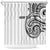 Hawaii and Japanese Culture Personalised Shower Curtain With Polynesian Tribal Tattoo Style