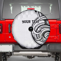 Hawaii and Japanese Culture Personalised Spare Tire Cover With Polynesian Tribal Tattoo Style