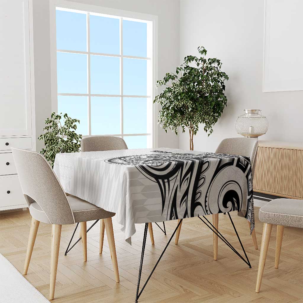 Hawaii and Japanese Culture Personalised Tablecloth With Polynesian Tribal Tattoo Style