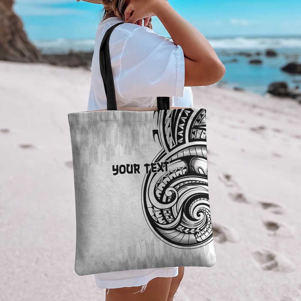 Hawaii and Japanese Culture Personalised Tote Bag With Polynesian Tribal Tattoo Style - Polynesian Pride