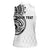 Hawaii and Japanese Culture Personalised Women Sleeveless Polo Shirt With Polynesian Tribal Tattoo Style