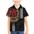 Hawaii and Japanese Oni Mask Personalised Family Matching Mermaid Dress and Hawaiian Shirt Kakau Pattern Dark Art Style