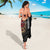 Hawaii and Japanese Oni Mask Personalised Sarong Kakau Pattern Dark Art Style