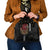 Hawaii and Japanese Oni Mask Personalised Shoulder Handbag Kakau Pattern Dark Art Style