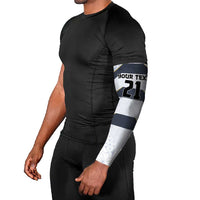 Japan Pacific Rugby 2022-23 Custom Arm Sleeves Black Sakura Japanese Wave Pattern - Polynesian Pride