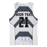 Japan Pacific Rugby 2022-23 Custom Basketball Jersey Black Sakura Japanese Wave Pattern - Polynesian Pride