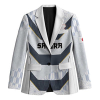 Japan Pacific Rugby 2022-23 Custom Blazer Black Sakura Japanese Wave Pattern - Polynesian Pride