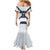 Japan Pacific Rugby 2022-23 Custom Family Matching Mermaid Dress and Hawaiian Shirt Black Sakura Japanese Wave Pattern