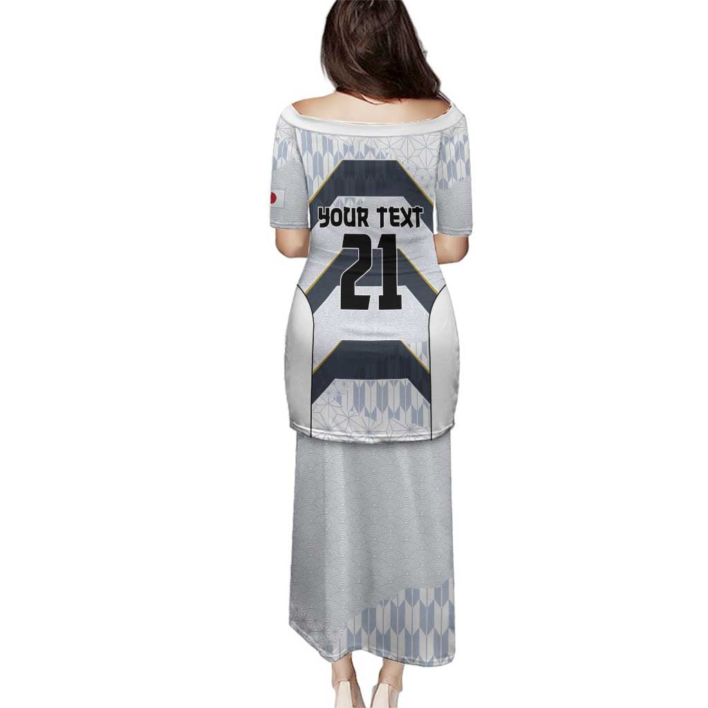 Japan Pacific Rugby 2022-23 Custom Family Matching Puletasi and Hawaiian Shirt Black Sakura Japanese Wave Pattern LT9 - Polynesian Pride