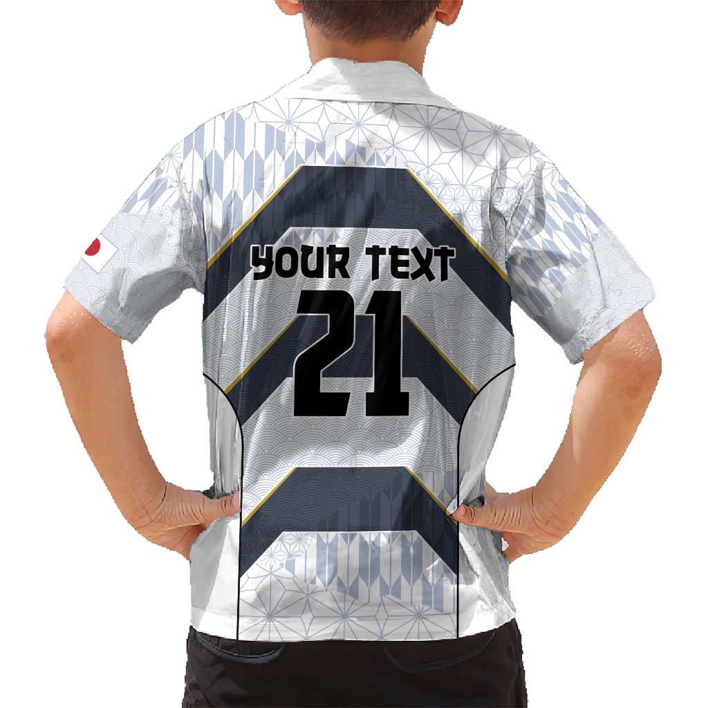 Japan Pacific Rugby 2022-23 Custom Family Matching Tank Maxi Dress and Hawaiian Shirt Black Sakura Japanese Wave Pattern