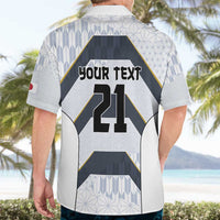 Japan Pacific Rugby 2022-23 Custom Hawaiian Shirt Black Sakura Japanese Wave Pattern