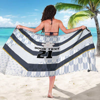 Japan Pacific Rugby 2022-23 Custom Sarong Black Sakura Japanese Wave Pattern