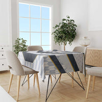 Japan Pacific Rugby 2022-23 Custom Tablecloth Black Sakura Japanese Wave Pattern