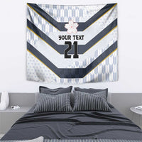 Japan Pacific Rugby 2022-23 Custom Tapestry Black Sakura Japanese Wave Pattern