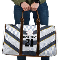 Japan Pacific Rugby 2022-23 Custom Travel Bag Black Sakura Japanese Wave Pattern - Polynesian Pride