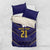 Japan Pacific Rugby 2022-23 Custom Bedding Set Blue Sakura Japanese Wave Pattern