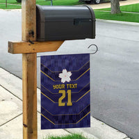 Japan Pacific Rugby 2022-23 Custom Garden Flag Blue Sakura Japanese Wave Pattern